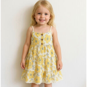 Haute Hippie Coastal Cottage Rope Strap Sundress | Linen Look Boho Dress Sz 3T